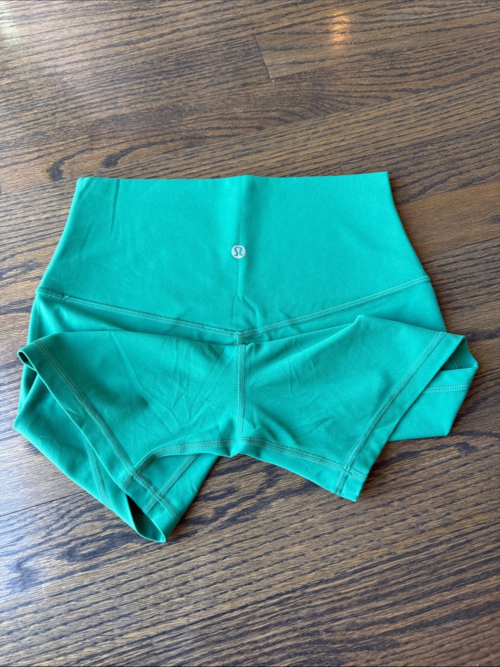 lululemon athletica Align High Rise Short 4" inseam size 4 Storm Teal like new - Picture 6 of 9